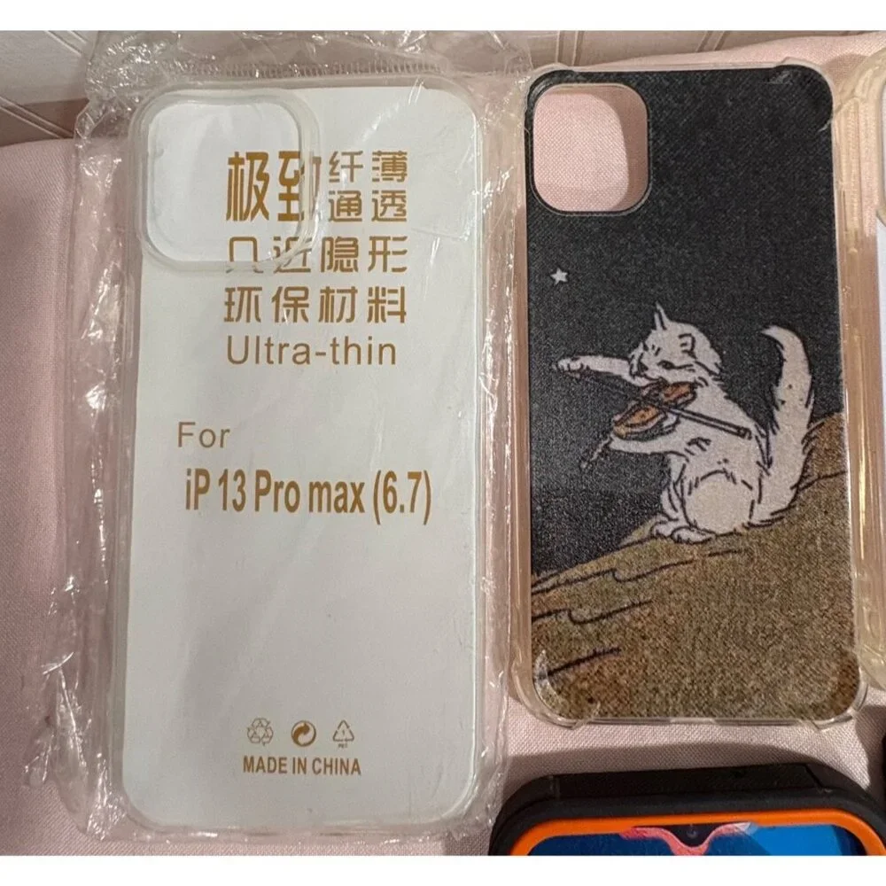 Mixed Bundle Of 12 Stylish Phone Cases For iPhone & Samsung Various Patterns